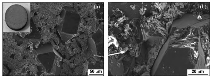 金刚石／铜复合材料光学照片