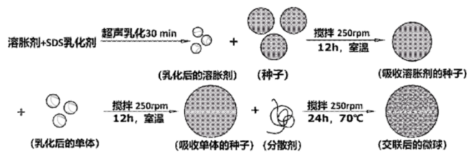 两步溶胀法流程[4]