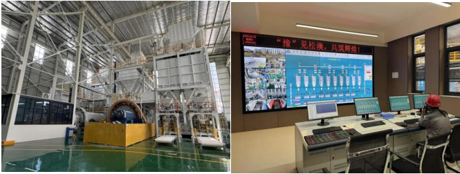 松澳铝业智能化生产线及生产中控室