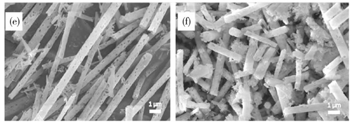 500度、800度下煅烧的HPAFs的SEM图 500度、800度下煅烧的HPAFs的SEM图