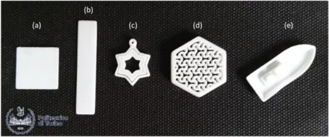 使用PBAT粉末获得的3D打印样品代表性视图